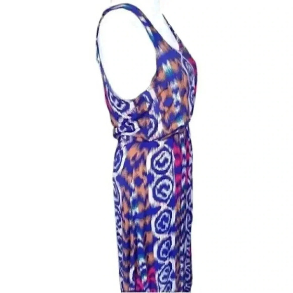 Felicity & Coco High Low Printed Maxi Dress M - Picture 4 of 11